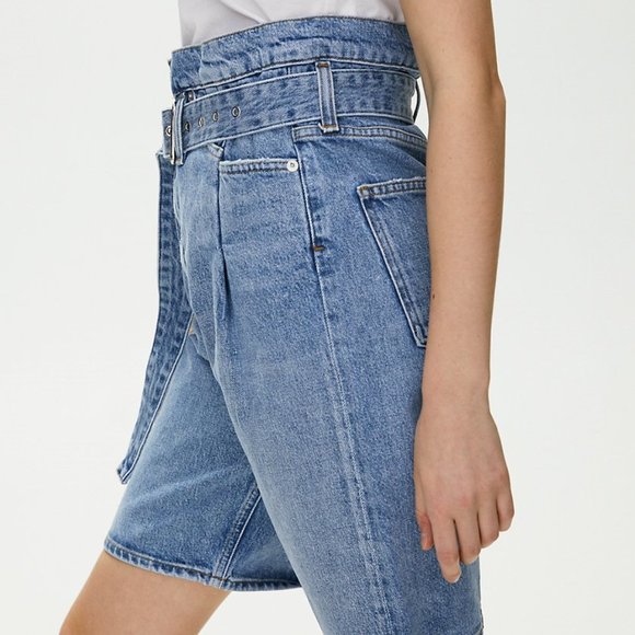 AGOLDE Reworked 90s High Rise Denim Shorts - Picture 5 of 6